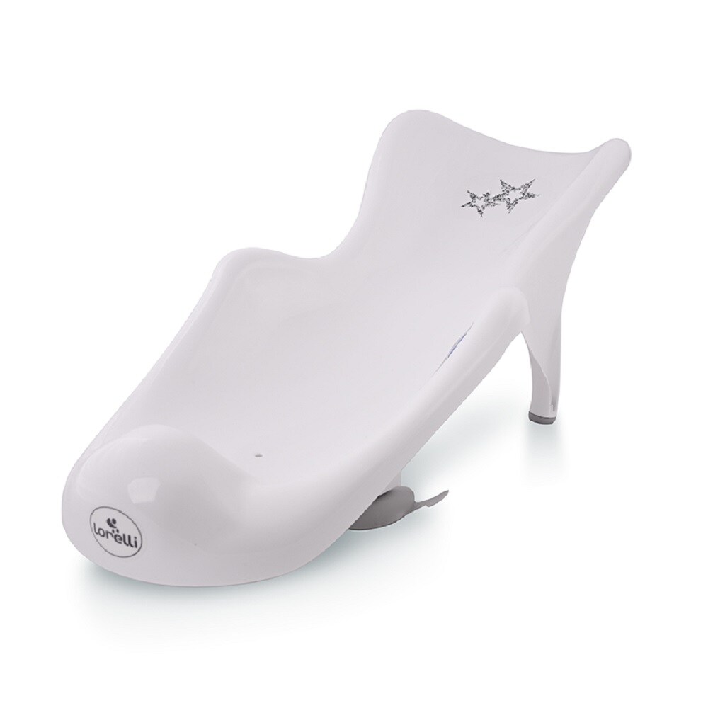 Lorelli Baby Badewannenliege Badewannenauflage ab Geburt, Gr&ouml;&szlig;e 51 x 22&nbsp;x 20&nbsp;cm wei&szlig; dunkelgrau 