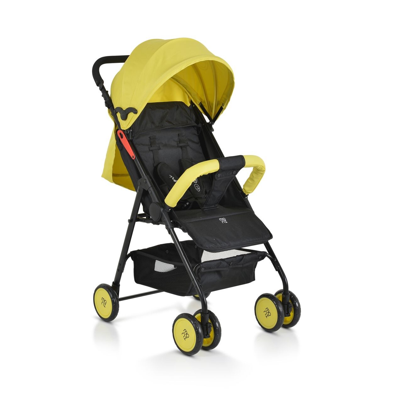 Kinderwagen, Buggy Capri klappbar, Sicherheitsgurt, Rückenlehne verstellbar gelb