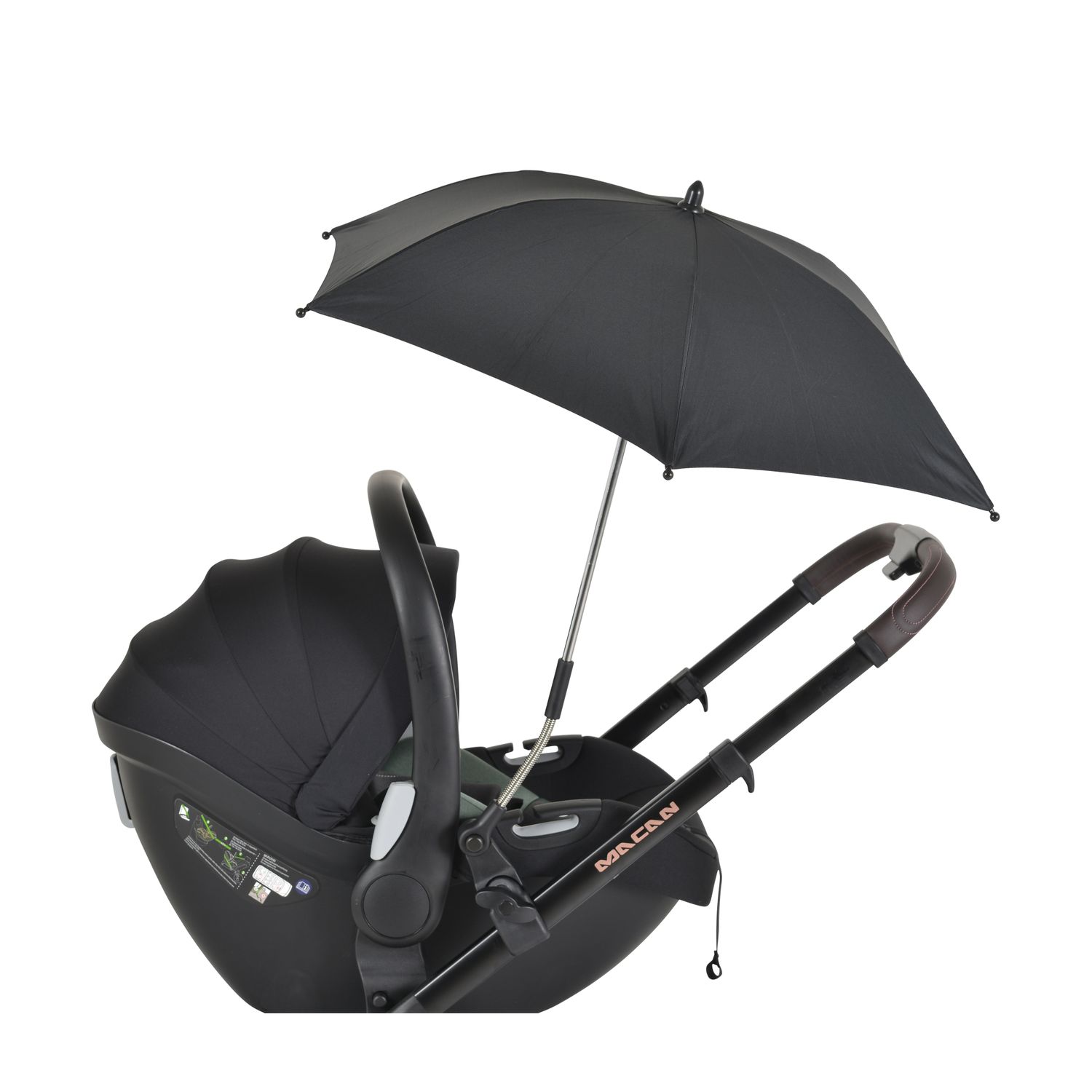 Moni Kinderwagenschirm, Sonnenschirm, universal, Durchmesser 80 cm,  UV-Schutz schwarz bei Marktkauf online bestellen
