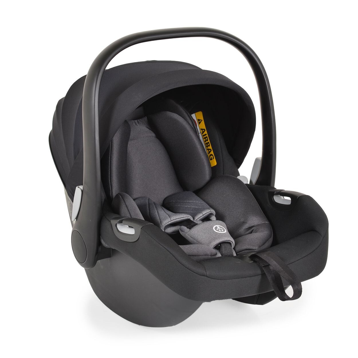 Babyschale i-Size (40 - 83cm) Gruppe 0+ Gurt, verstellbare Kopfstütze schwarz