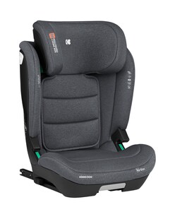 Kikkaboo Kindersitz i-Scout i-Size (100 - 150 cm) Kopfstütze verstellbar Isofix grau 