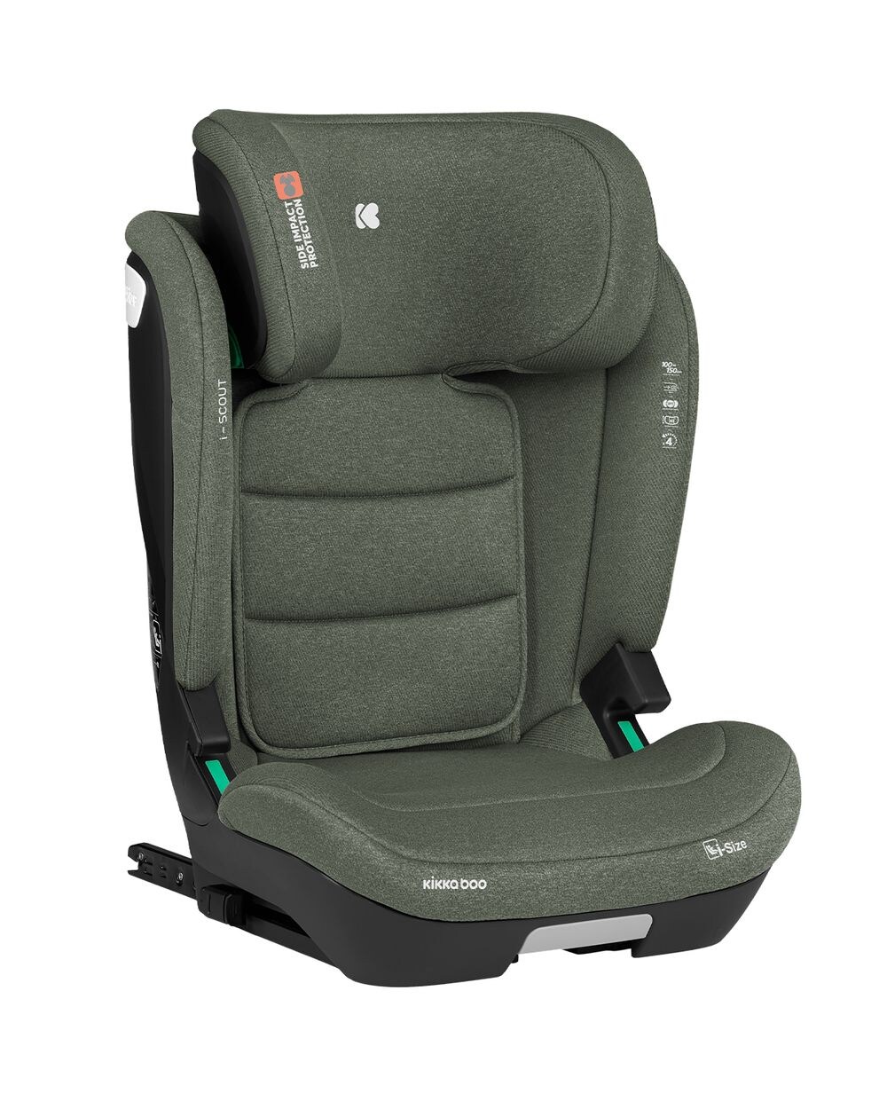 Kindersitz i-Scout i-Size (100 - 150 cm) Kopfstütze verstellbar Isofix grün