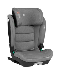 Kikkaboo Kindersitz i-Scout i-Size (100 - 150 cm) Kopfstütze verstellbar Isofix hellgrau 