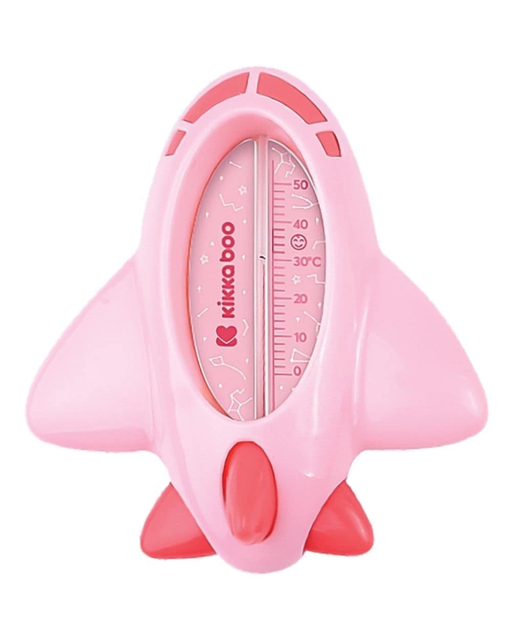 Kikkaboo Wasserthermometer Flugzeug, Badethermometer f&uuml;r ein sicheres Baden pink 