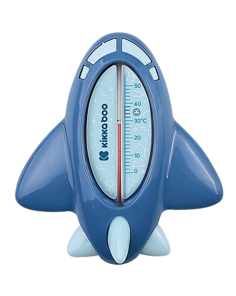 Kikkaboo Wasserthermometer Flugzeug, Badethermometer f&uuml;r ein sicheres Baden dunkelblau 