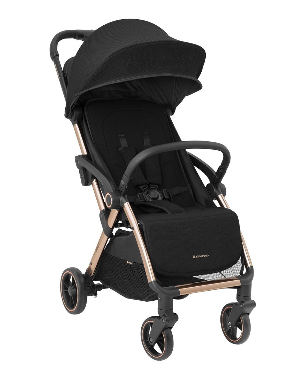 Kikkaboo Kinderwagen, Buggy Eden bis  Federung Regenschutz zusammenklappbar schwarz