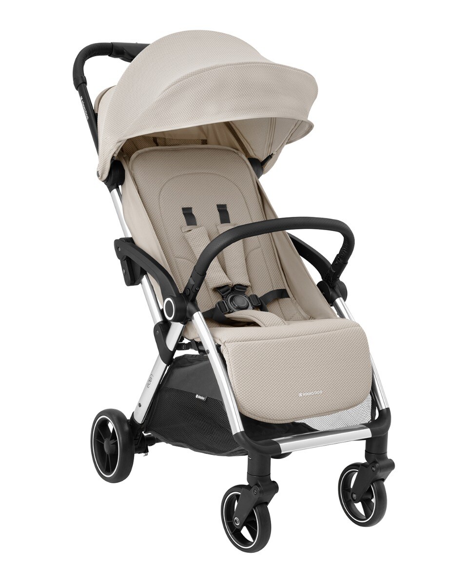 Kikkaboo Kinderwagen, Buggy Eden bis 22 kg Federung Regenschutz zusammenklappbar beige 