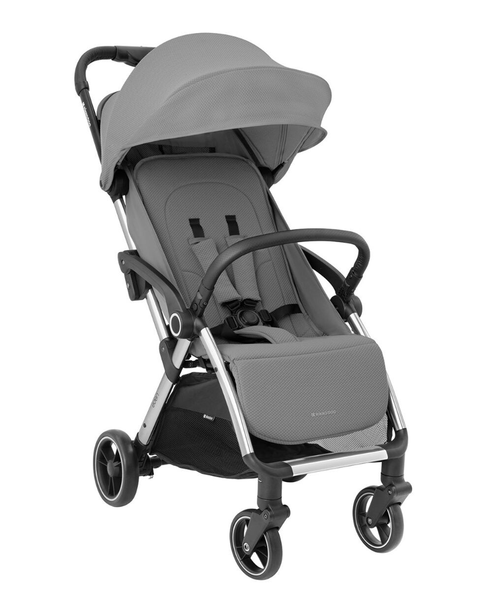 Kikkaboo Kinderwagen, Buggy Eden bis  Federung Regenschutz zusammenklappbar grau