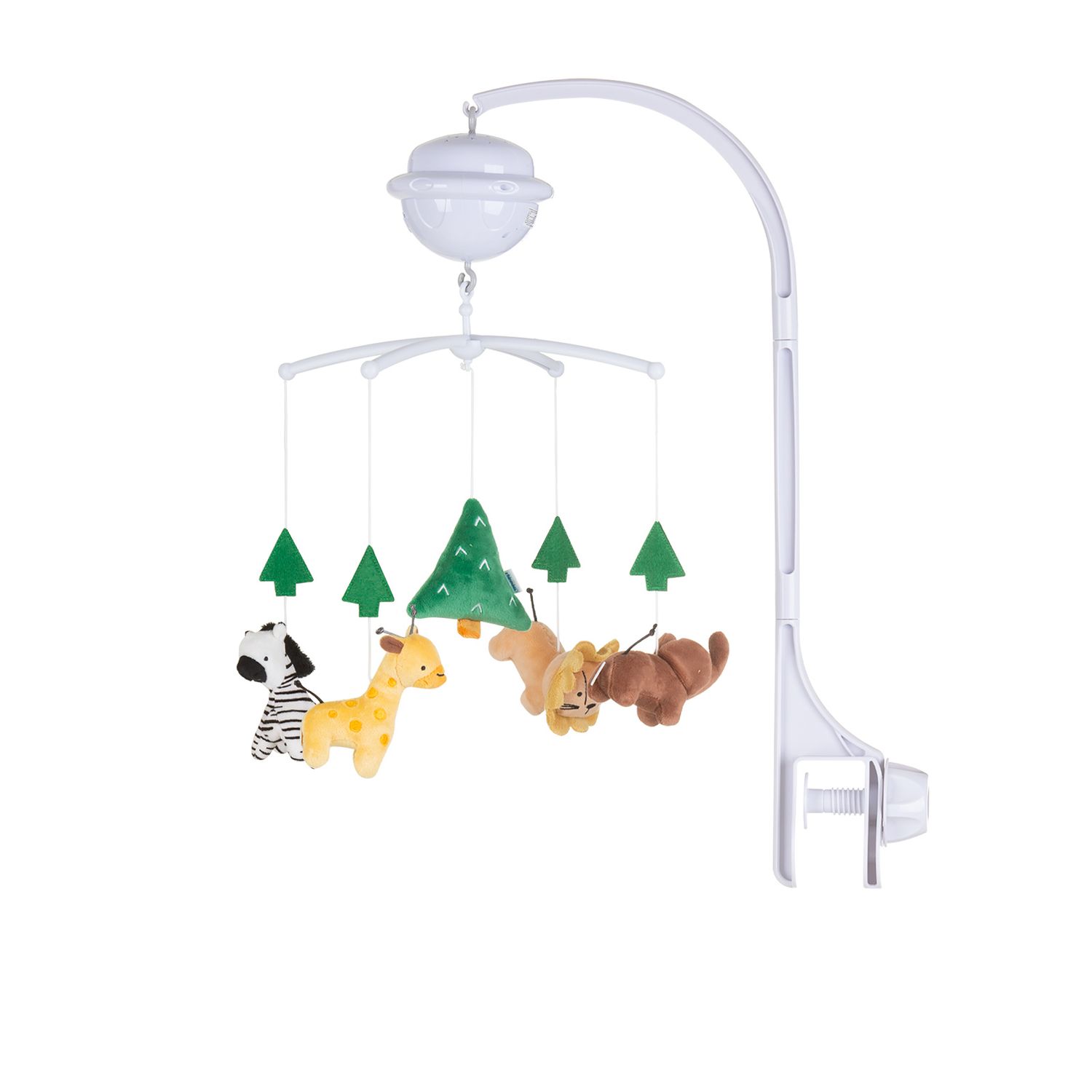 Chipolino Musikmobile Bluetooth-Funktion Projektor Pl&uuml;schfiguren Universalklemme gr&uuml;n 