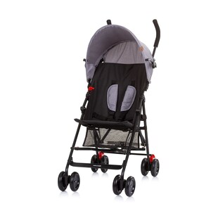 Chipolino Kinderwagen Amaya Buggy Sonnendach verstellbar, zusammenklappbar, Korb grau schwarz 