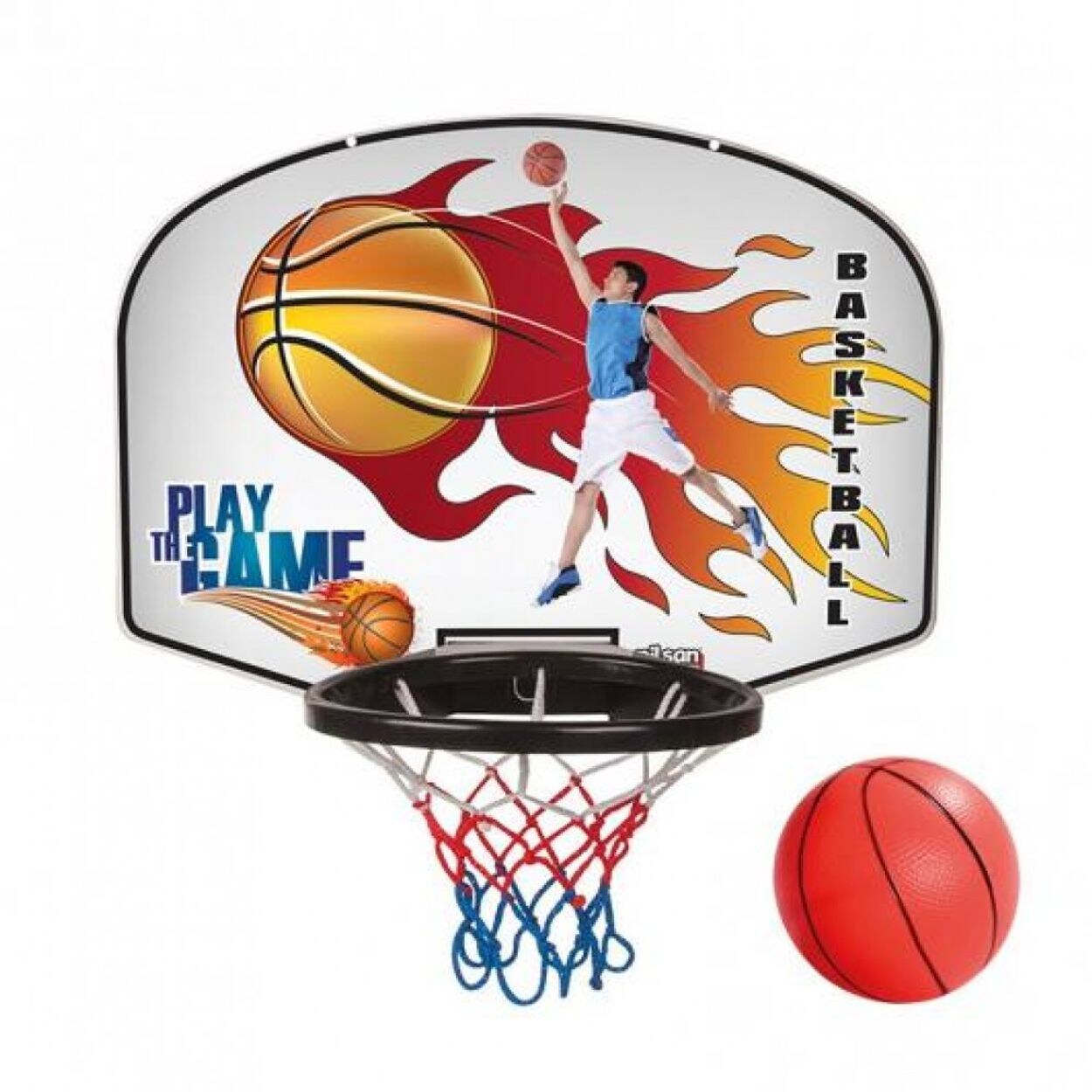 3389 Kinder Basketballkorb 76 x 57,5 x 56 cm, ergonomisches Design schwarz