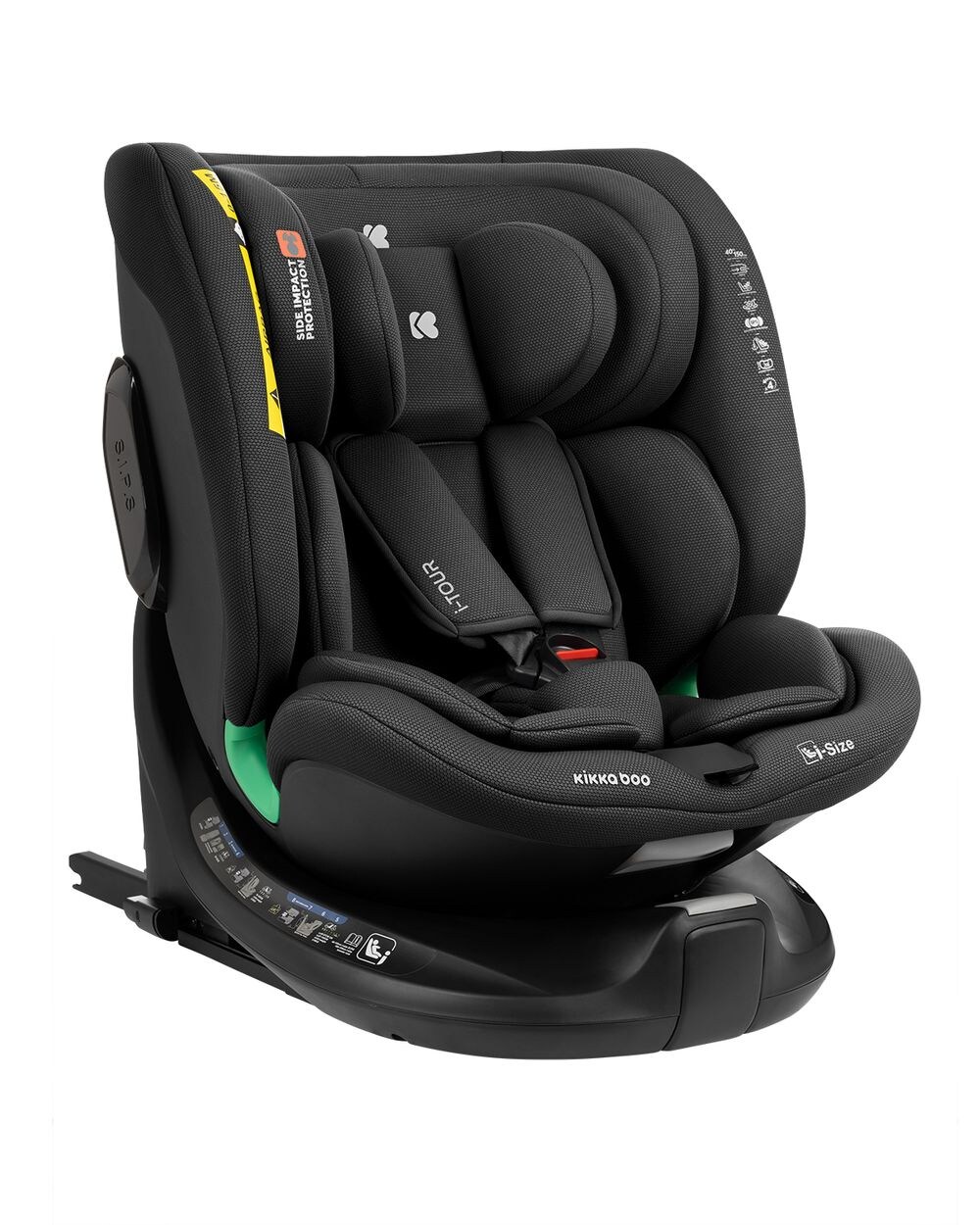 Kindersitz i-Tour i-Size (40-150 cm) Gruppe 0+/1/2/3, Isofix, drehbar schwarz