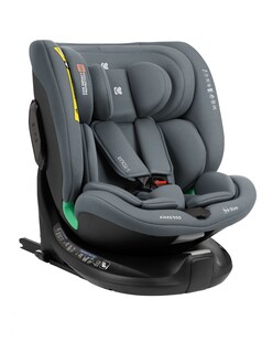Kikkaboo Kindersitz i-Tour i-Size (40-150 cm) Gruppe 0+/1/2/3, Isofix, drehbar dunkelgrau 
