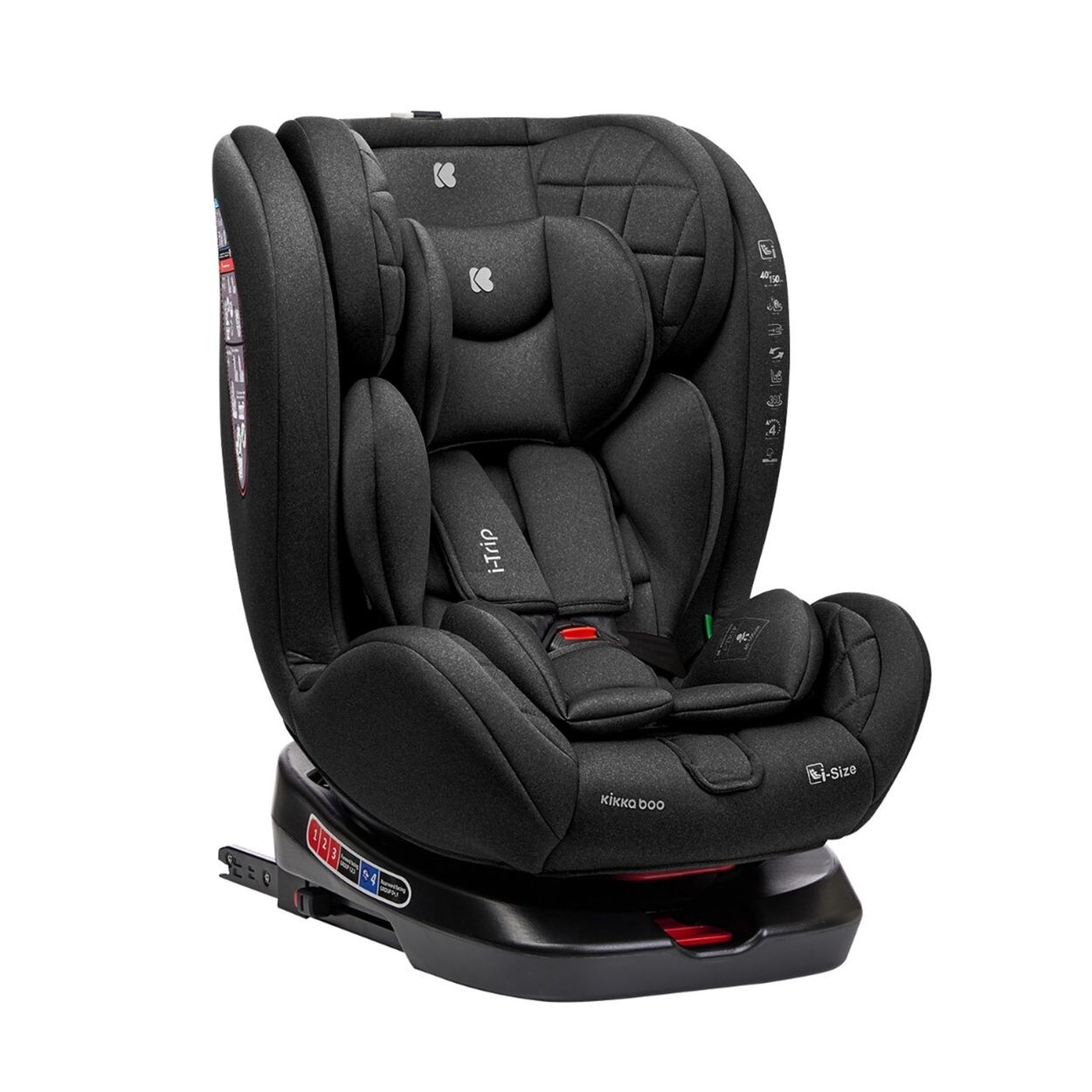 Kindersitz i-Trip i-Size (40-150 cm) Gruppe 0+/1/2/3 verstellbar Isofix schwarz