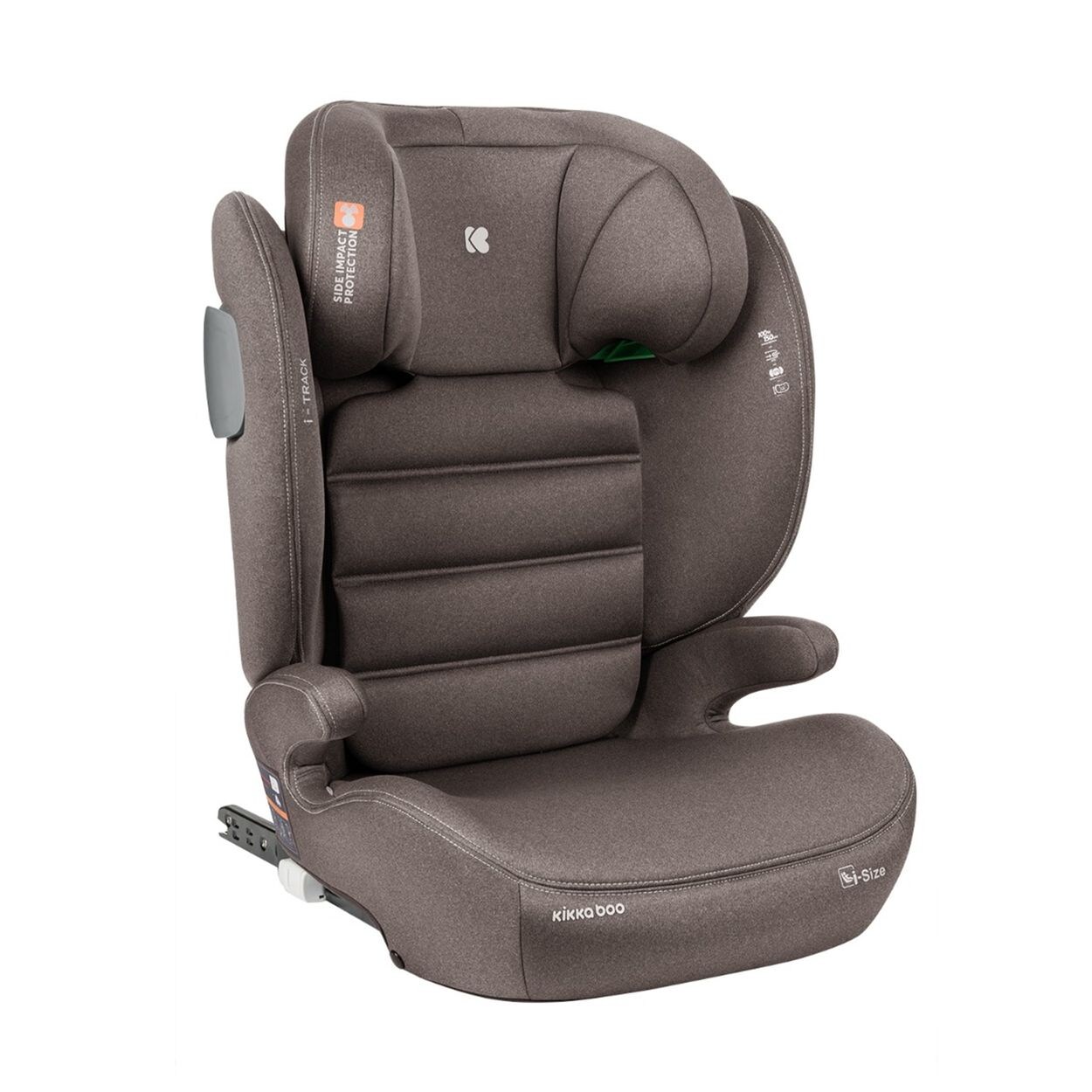 Kikkaboo Kindersitz i-Track i-Size (100 - 150 cm) Gruppe 2/3 Isofix verstellbar braun