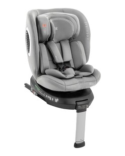 Kikkaboo Kindersitz i-Rove i-Size (40-150 cm) Isofix, Stützbein, Körperkissen hellgrau 