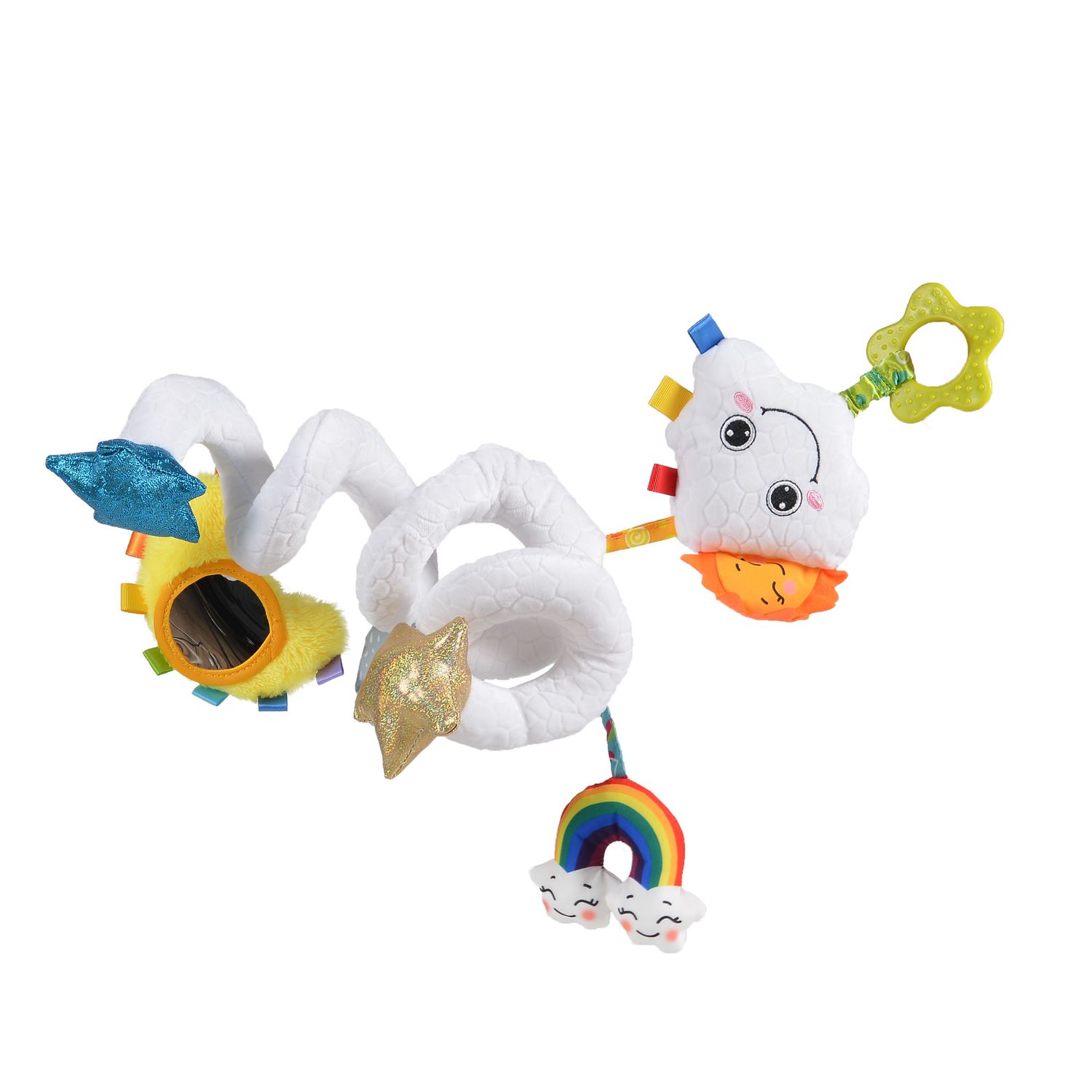 Bali Bazoo Activity Spirale Wolke 80231 Bei&szlig;ring, Greifling, Spiegel, Rassel wei&szlig; 