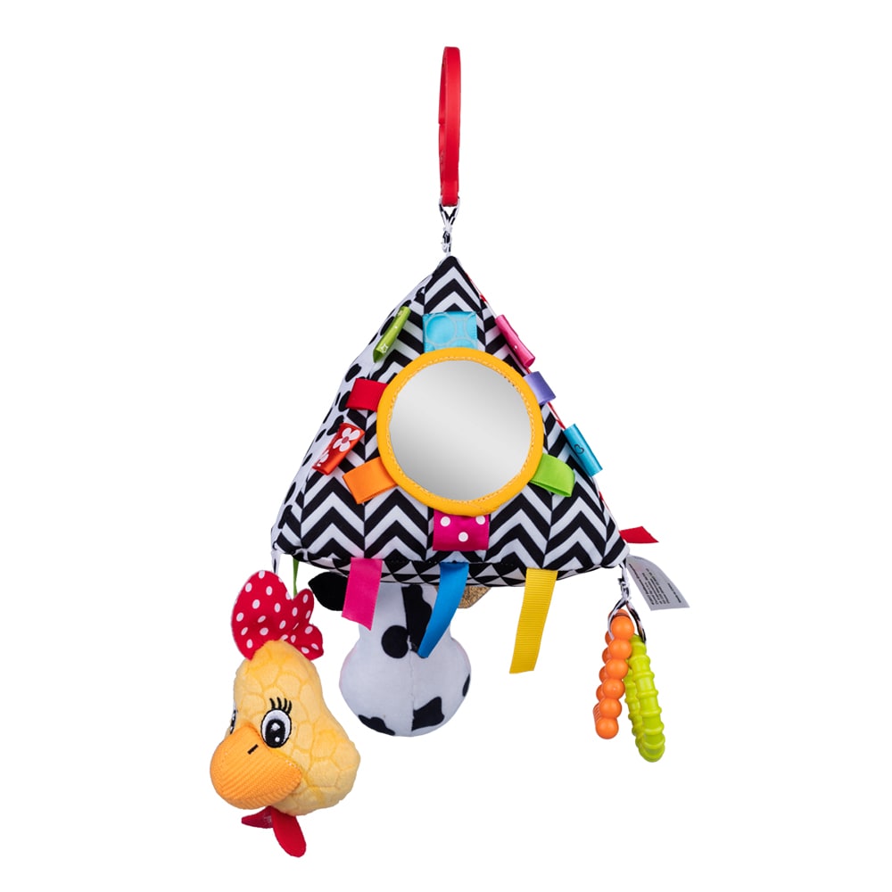 Bali Bazoo Stoffspielzeug C-Ring Rassel, Greifling, Bei&szlig;ring verschiedene Motive bunt 