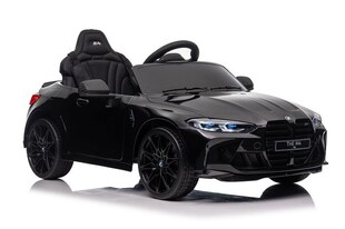 ES-Toys Kinder Elektroauto BMW M4 lizenziert 12V7A Akku 2 Motoren EVA-Reifen MP3 schwarz 
