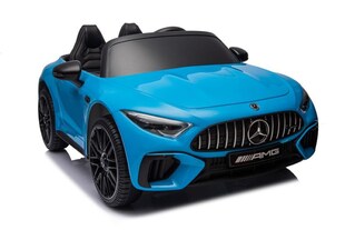 ES-Toys Kinder Elektroauto Mercedes SL63 AMG, 4 Motoren, Stoßdämpfer, EVA-Reifen blau 