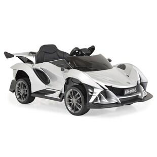 Moni Kinder Elektroauto Flash metallic 4 Motoren, MP3, Fernbedienung, EVA-Reifen silber 