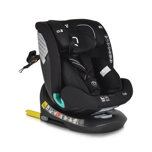 Cangaroo i-Size Kindersitz Quill (40-150cm) Gruppe 0/1/2/3, Isofix, 360° drehbar schwarz 