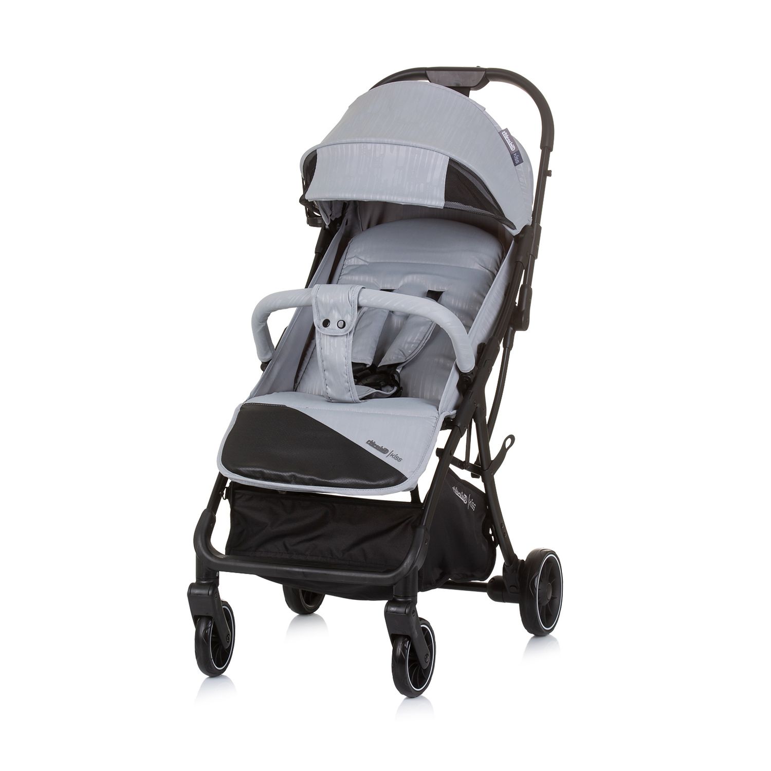 Chipolino Kinderwagen, Buggy Kiss klappbar Getr&auml;nkehalter verstellbar bis 22 kg grau 