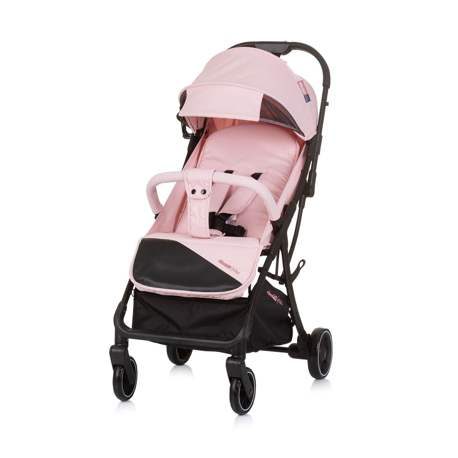 Chipolino Kinderwagen, Buggy Kiss klappbar Getr&auml;nkehalter verstellbar bis 22 kg rosa 