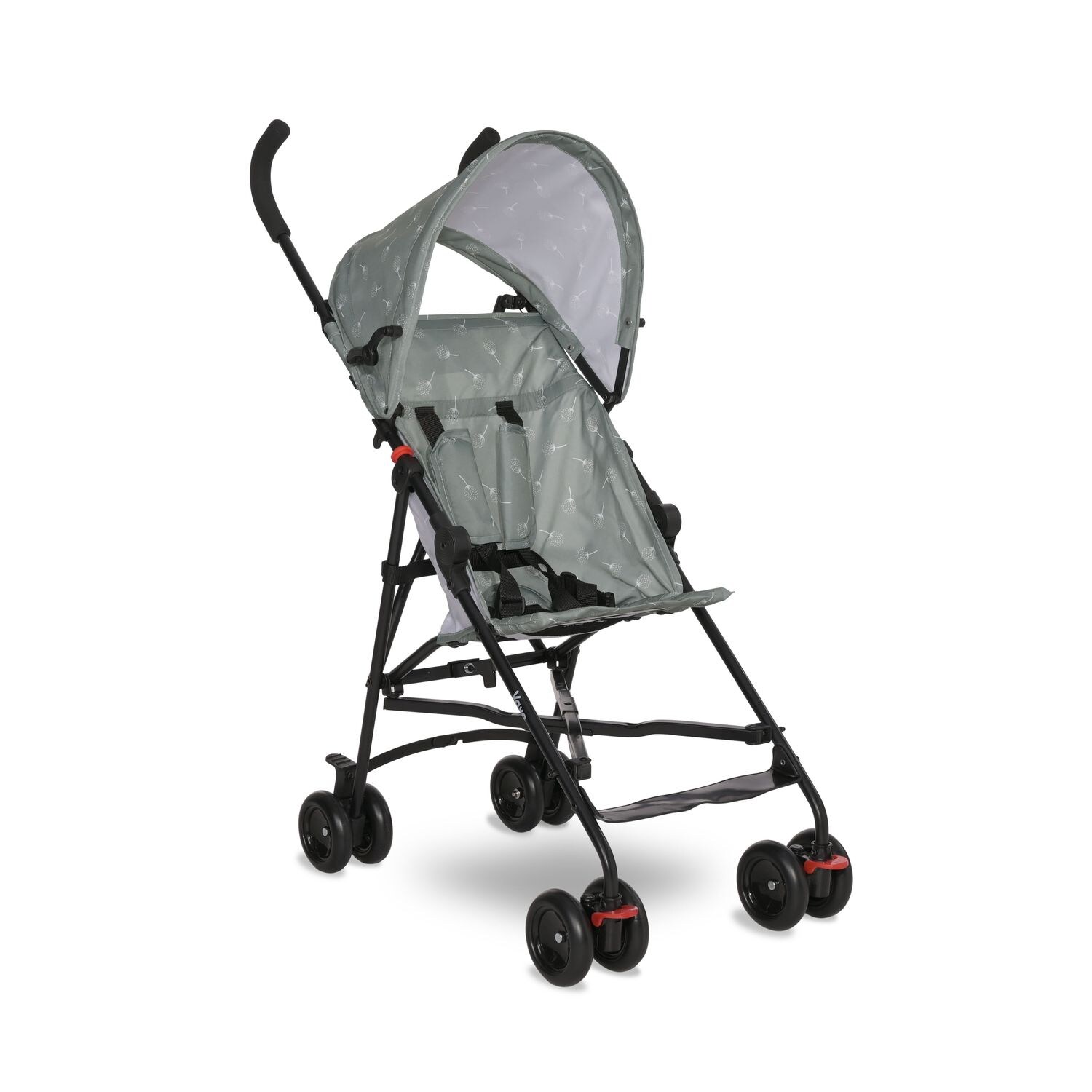 Kinderwagen Buggy Vaya verstellbares Sonnendach, klappbar, Fußstütze grün