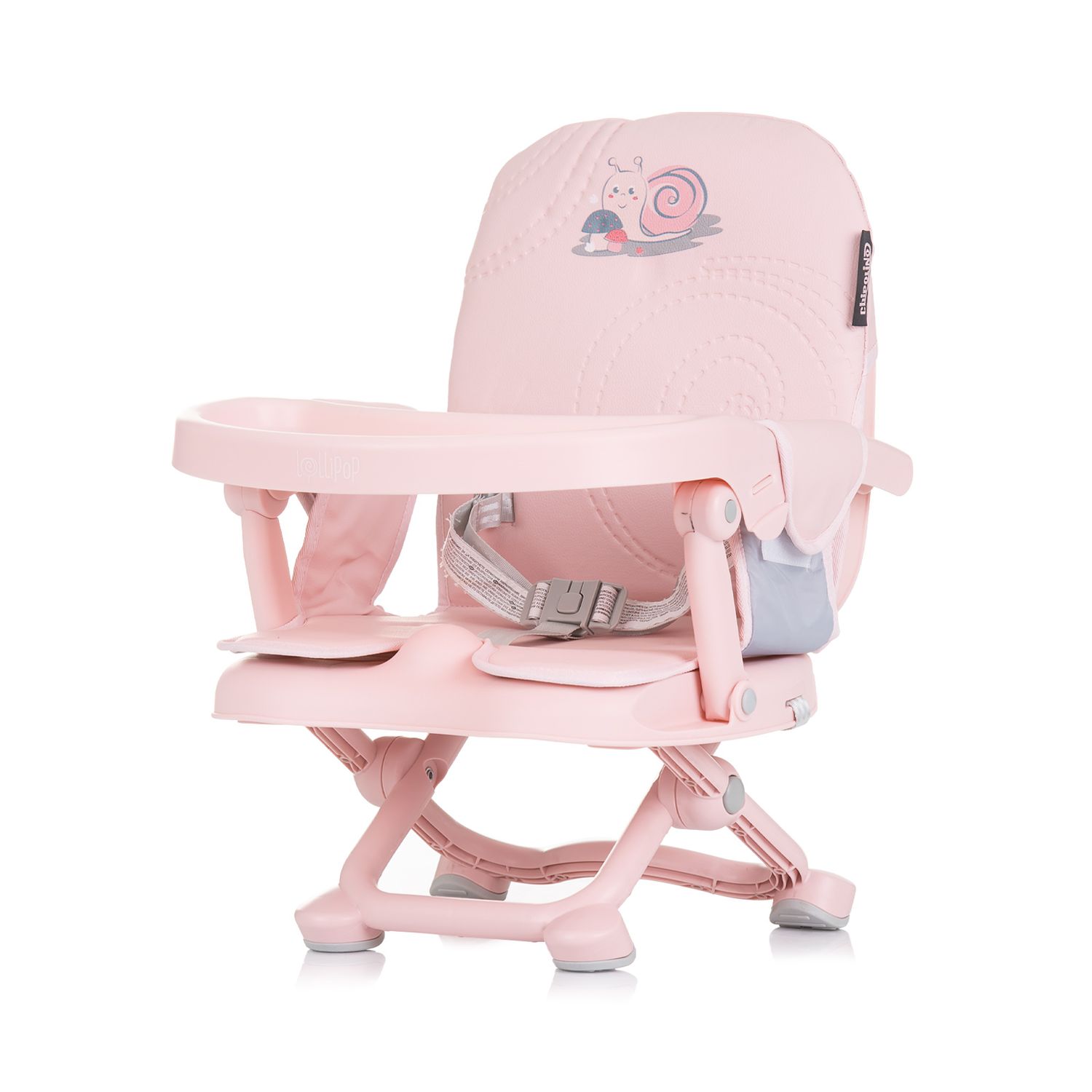 Chipolino Kinderstuhl Lollipop Sitzerh&ouml;hung Boostersitz Tisch abnehmbar klappbar rosa Baby 