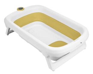 Kikkaboo Babybadewanne Rio faltbar rutschfest Wasserablauf Thermometer ab Geburt grün 