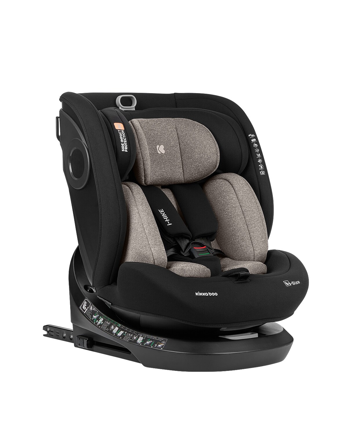 i-Size Kindersitz i-Hike (40-150 cm) Isofix, 360° drehbar, verstellbar beige