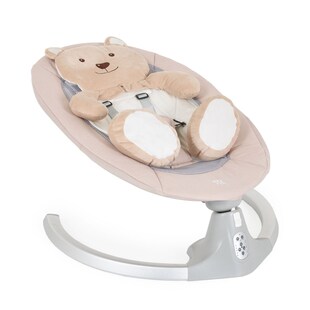 Moni Babywippe elektrische Ari Bär Melodien, Fernbedienung, Teddy-Bär Pad, Timer beige 