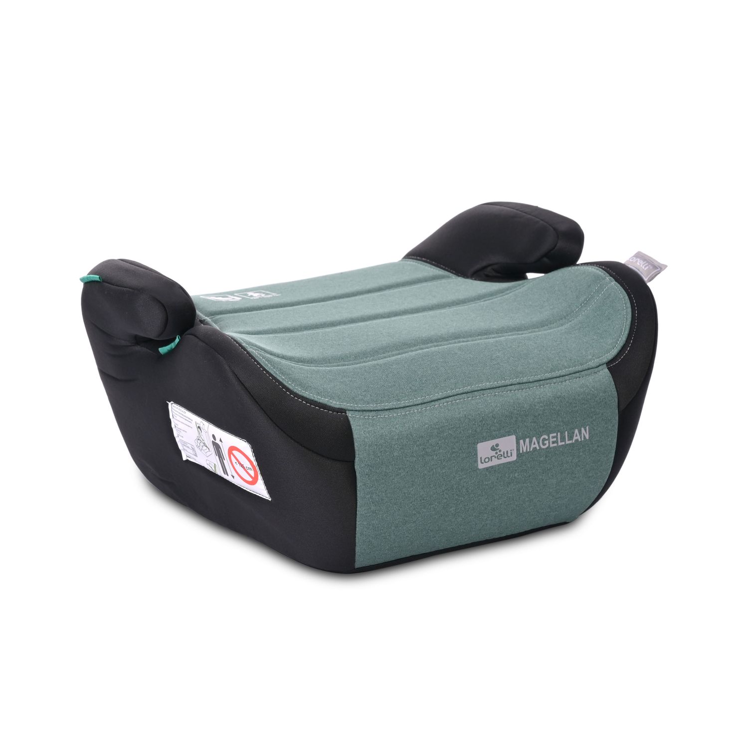 Lorelli Kinder Sitzerh&ouml;hung i-Size Magellan (125-150cm) Bezug waschbar, Booster gr&uuml;n 