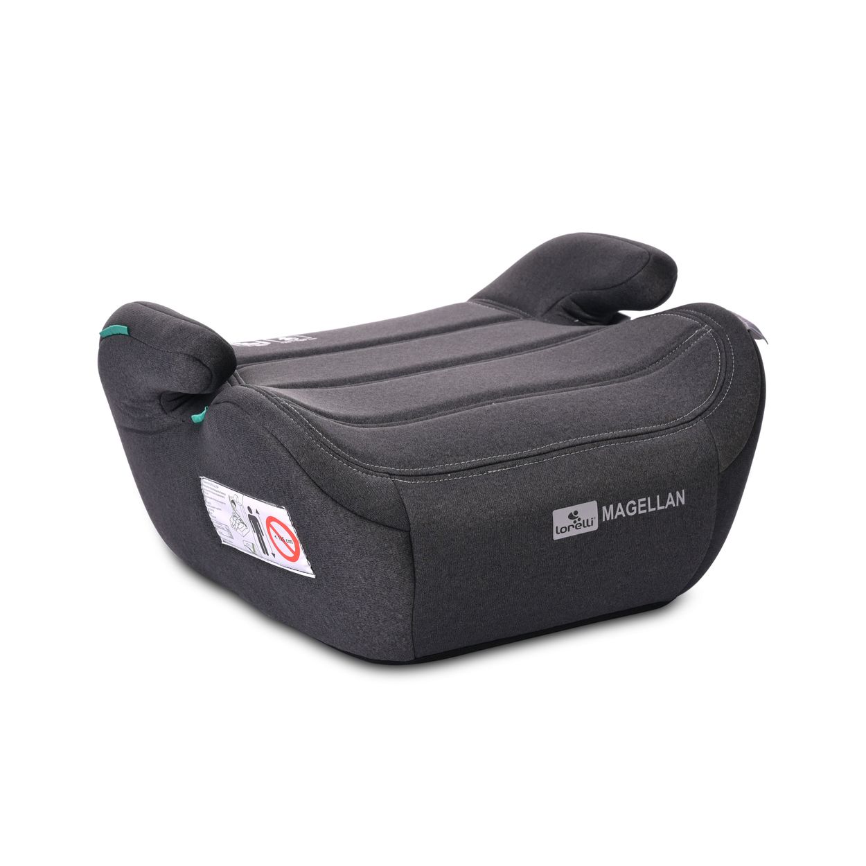 Lorelli Kinder Sitzerh&ouml;hung i-Size Magellan (125-150cm) Bezug waschbar, Booster schwarz 