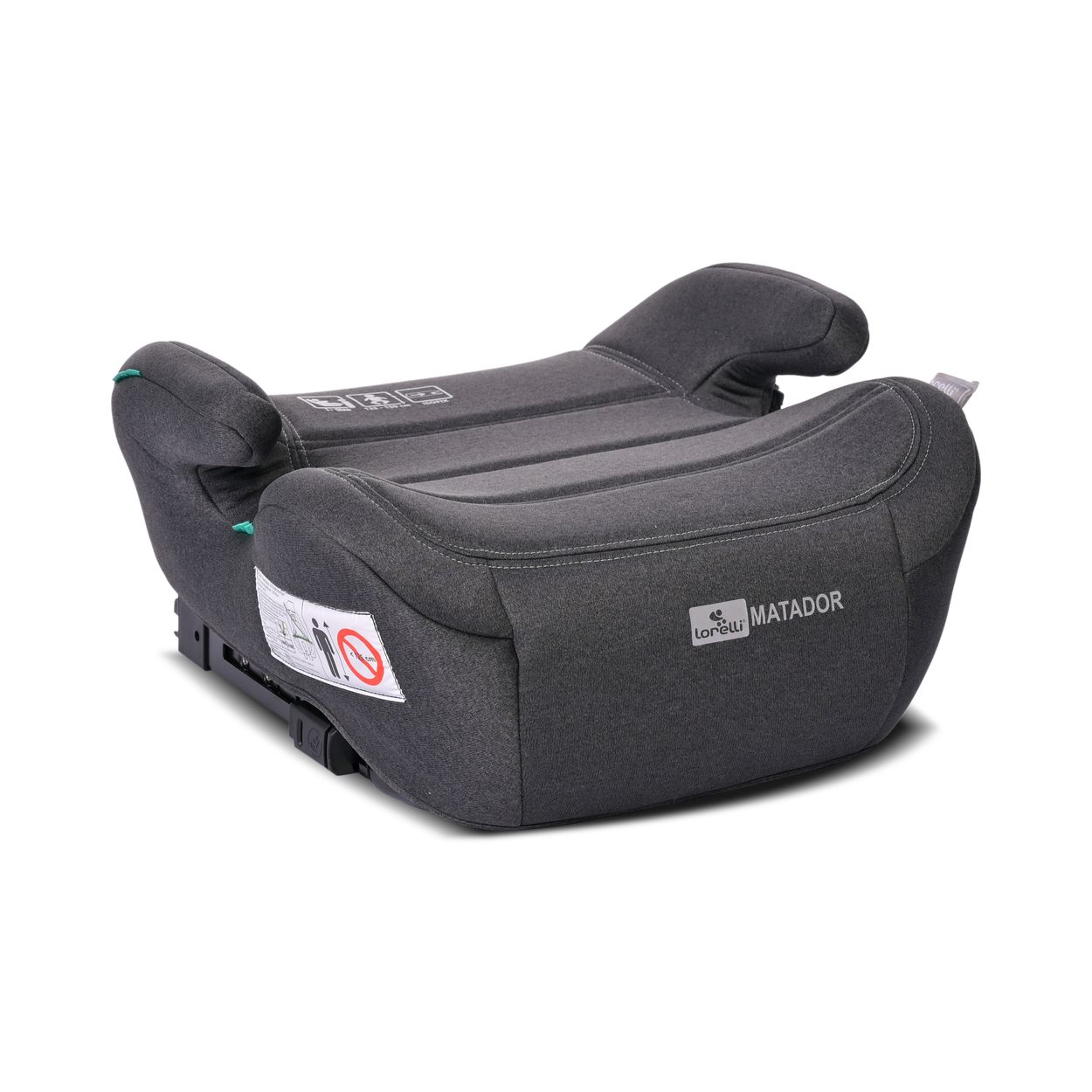 Lorelli Sitzerh&ouml;hung i-Size Matador (125-150cm) Kindersitz, Isofix, Armlehne schwarz 