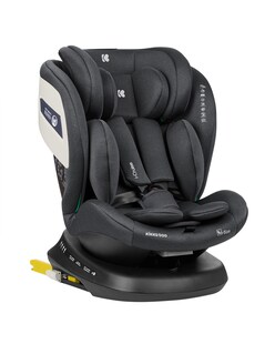 Kikkaboo Kindersitz i-Cruise i-Size (40-150 cm) SPS, Sitz 360° drehbar, Isofix dunkelgrau 