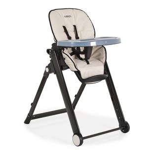 Cangaroo Kinderhochstuhl Neron Fußstütze klappbar Rückenlehne verstellbar Gurt beige 