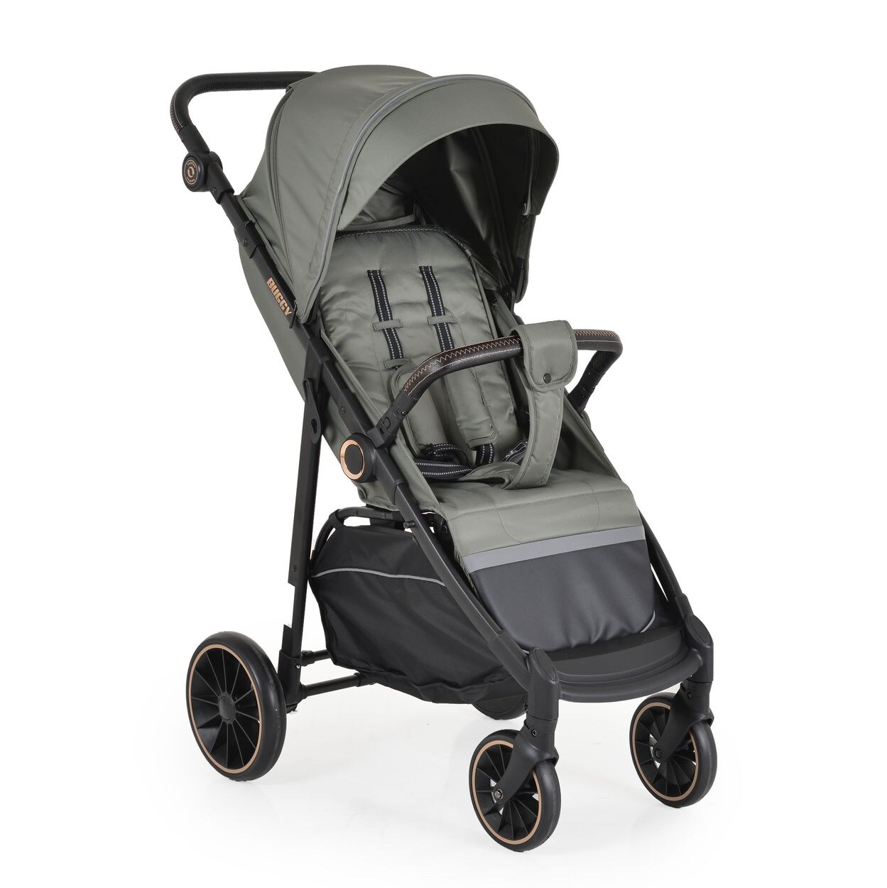 Sommerkinderwagen Buggy, Kinderbuggy, Sonnendach, EVA-Räder, verstellbar grau