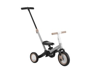 Kikkaboo Dreirad Flip 5 in 1 Stahlrahmen rutschfeste Griffe einstellbar umbaubar grau 