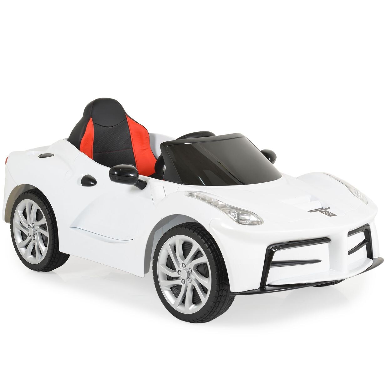 Kinder Elektroauto Liberty, Fernbedienung EVA-Reifen Rücklichter Gurt MP3 weiß
