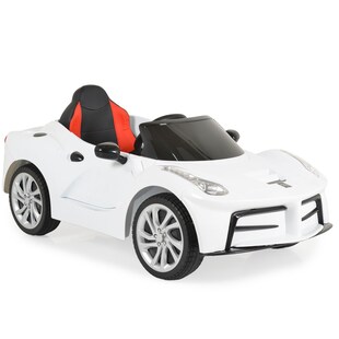 Moni Kinder Elektroauto Liberty, Fernbedienung EVA-Reifen Rücklichter Gurt MP3 weiß 