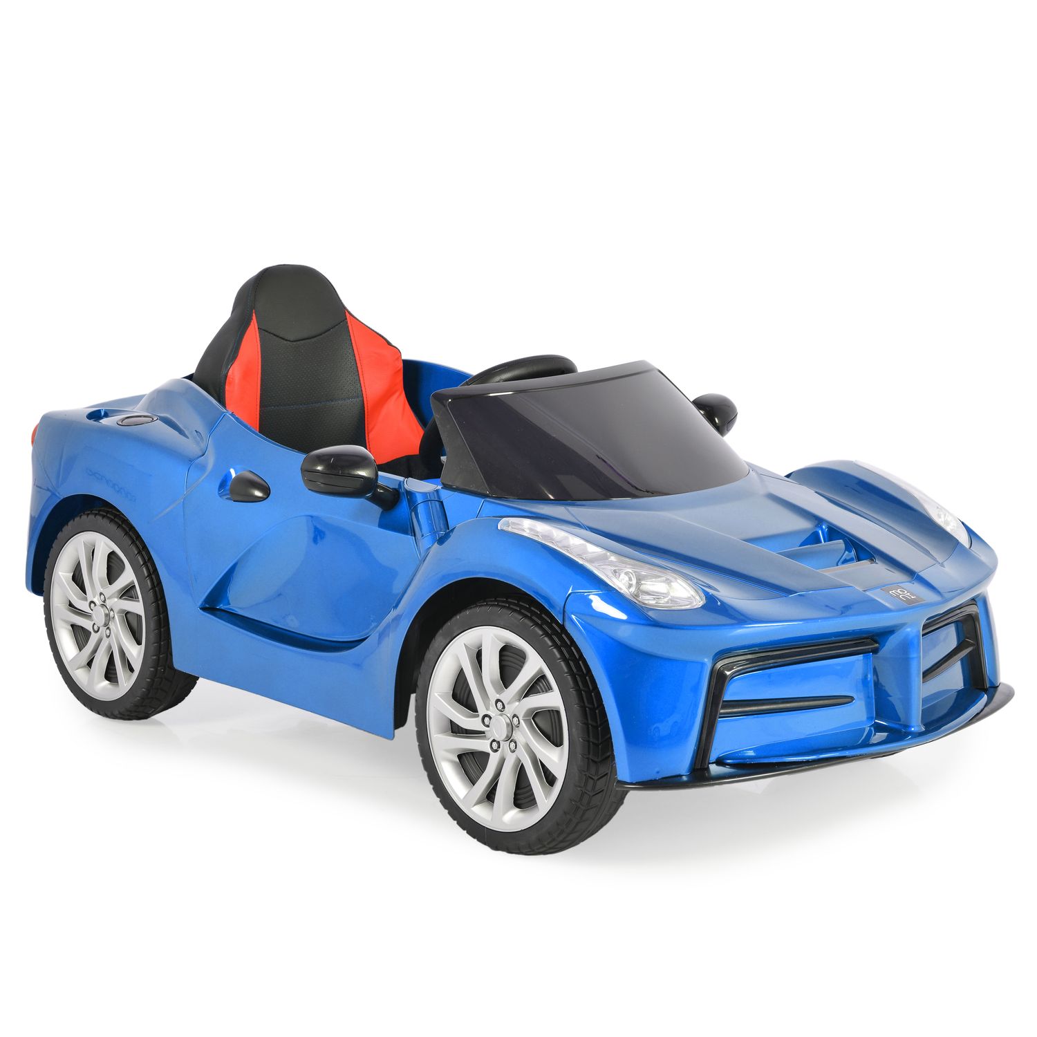 Moni Kinder Elektroauto Liberty, Fernbedienung EVA-Reifen R&uuml;cklichter Gurt MP3 blau 