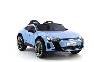 Es-Toys Kinder Elektroauto Audi E-Tron GT, EVA-Reifen, Softstart, Stoßdämpfer blau 