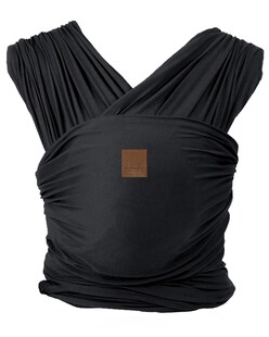 Kikkaboo Tragehilfe Isla Tragetuch Babymütze Aufbewahrungstasche Universalgröße schwarz 