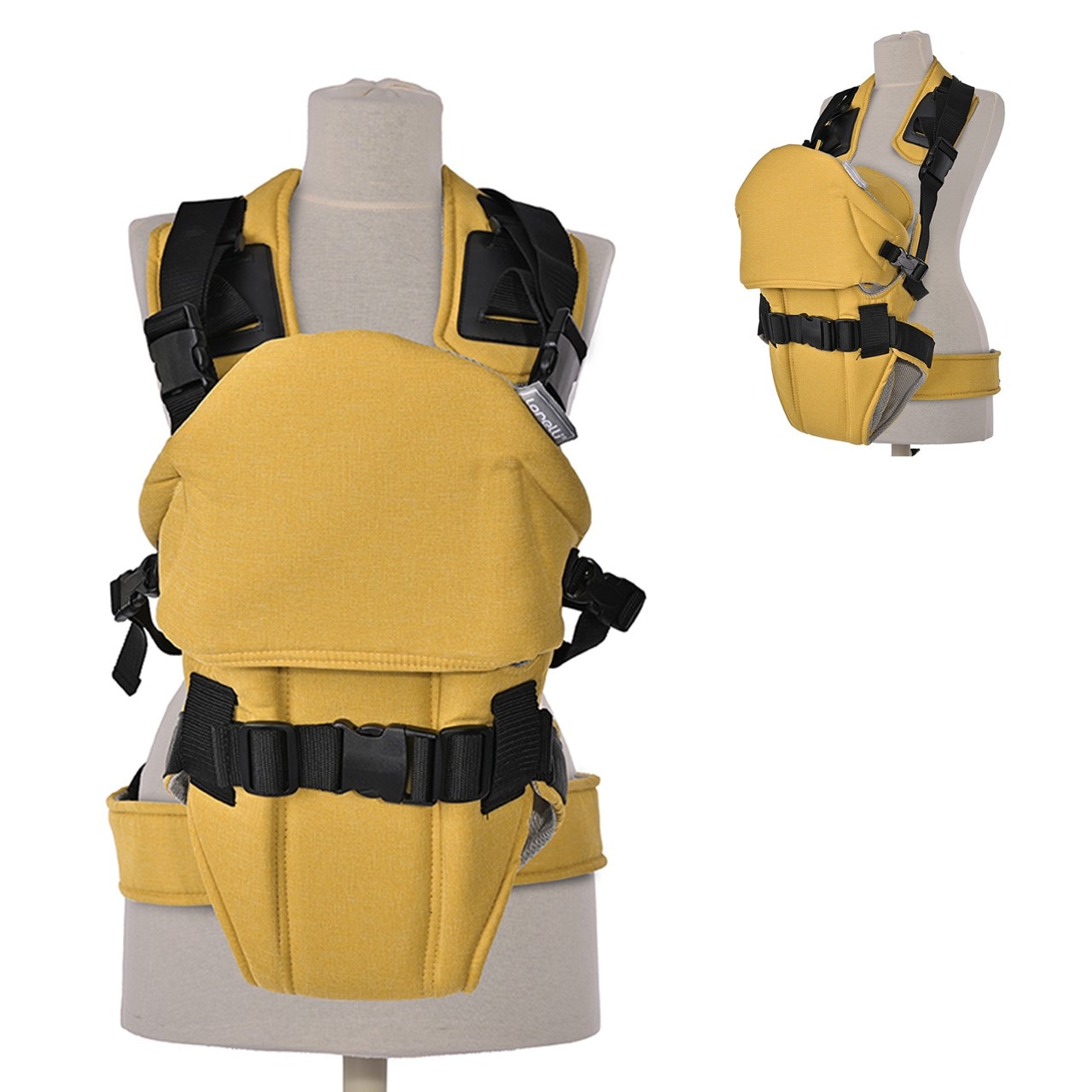 Lorelli Babytrage 3 in 1 Tragehilfe Weekend Bauchtrage 2 Richtungen ab 4 Monate gelb 