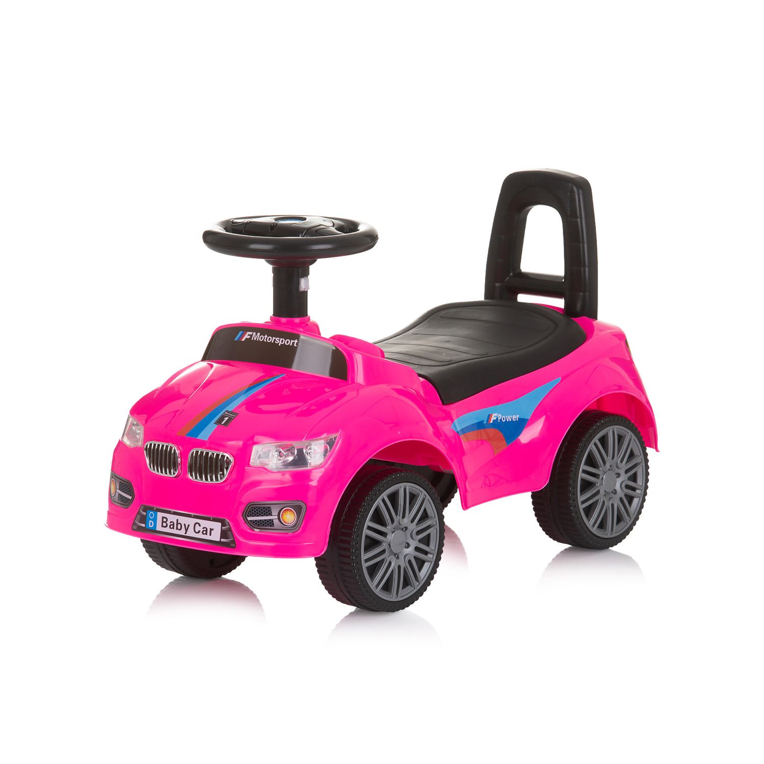 Chipolino Kinder Rutschauto Sprinter Stauraum unter Sitz Musik Hupe R&uuml;ckenlehne pink 