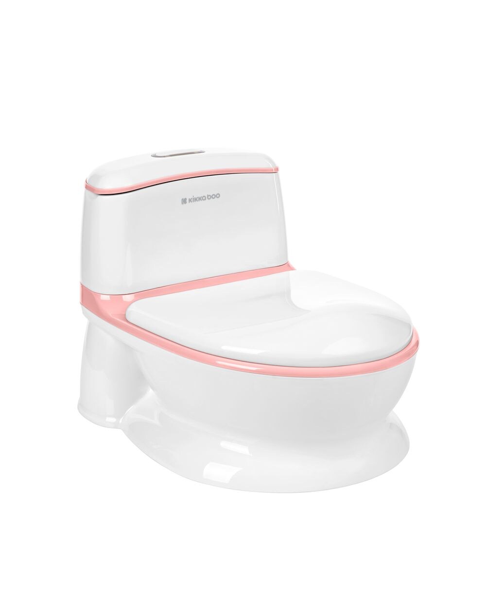 Kikkaboo Kindertöpfchen-Toilette Flushy, rutschfest, Musik, Toilettenpapierfach rosa