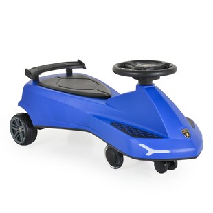 Moni Kinder Rutschfahrzeug Lamborghini Swing Car Musikfunktion Lichter bis 110kg blau 