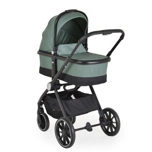 Cangaroo Kombikinderwagen 3 in 1 Christiano Babywanne Babyschale klappbar Tasche grün 